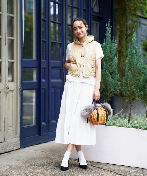 CARA O CRUZ / キャラ・オ・クルス ミニ・ひざ丈スカート | ロングティアードスカート | 詳細26