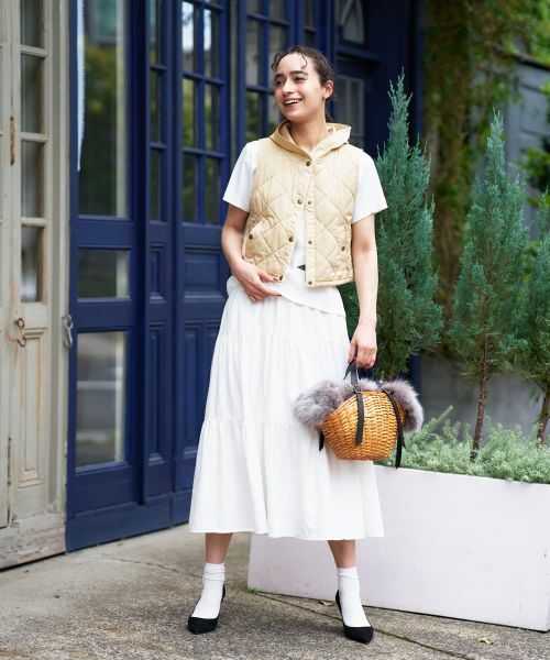 CARA O CRUZ / キャラ・オ・クルス ミニ・ひざ丈スカート | ロングティアードスカート | 詳細27