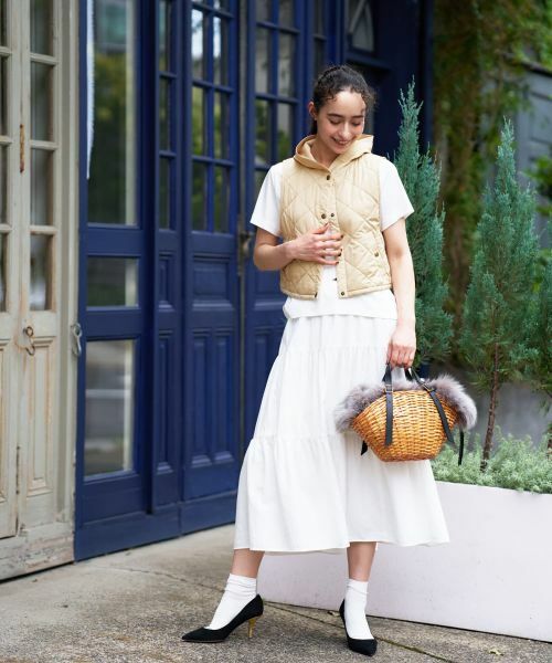 CARA O CRUZ / キャラ・オ・クルス ミニ・ひざ丈スカート | ロングティアードスカート | 詳細28