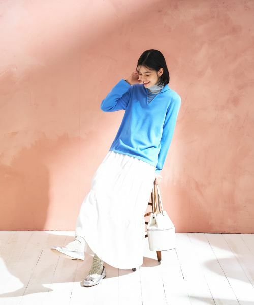 CARA O CRUZ / キャラ・オ・クルス ミニ・ひざ丈スカート | ロングティアードスカート | 詳細3