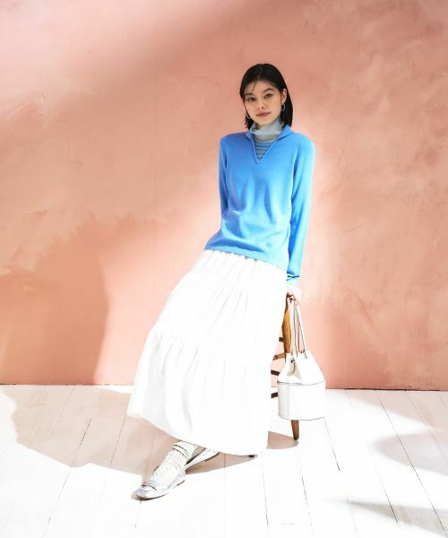 CARA O CRUZ / キャラ・オ・クルス ミニ・ひざ丈スカート | ロングティアードスカート | 詳細4