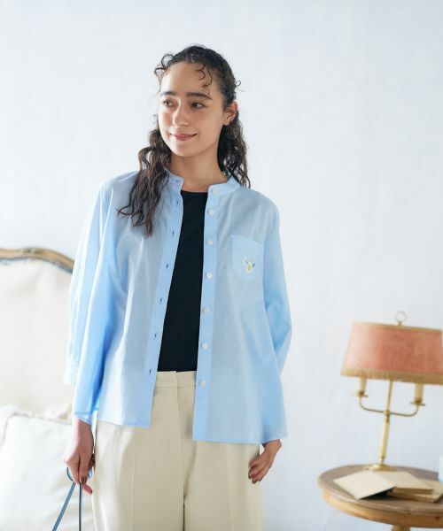 CARA O CRUZ / キャラ・オ・クルス シャツ・ブラウス | バンドカラーシャツ | 詳細1