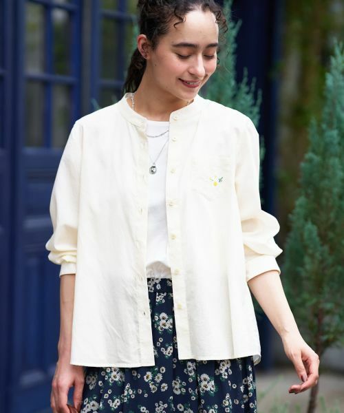 CARA O CRUZ / キャラ・オ・クルス シャツ・ブラウス | バンドカラーシャツ | 詳細12