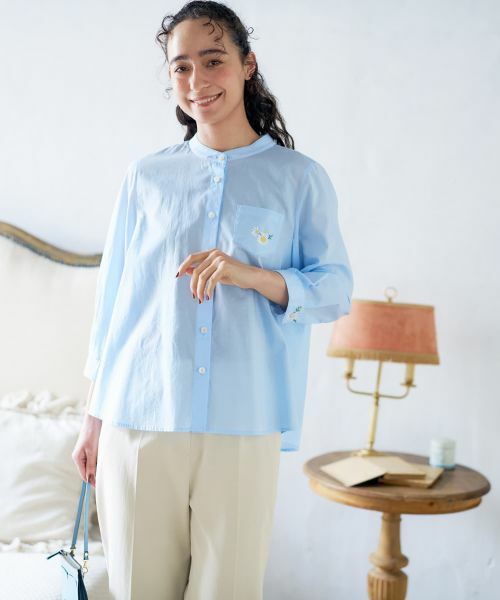 CARA O CRUZ / キャラ・オ・クルス シャツ・ブラウス | バンドカラーシャツ | 詳細4