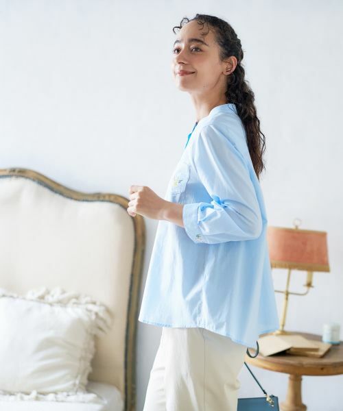 CARA O CRUZ / キャラ・オ・クルス シャツ・ブラウス | バンドカラーシャツ | 詳細5