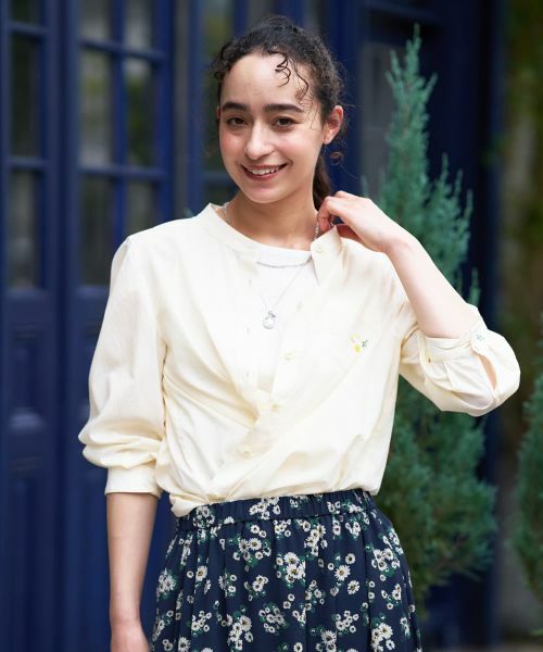 CARA O CRUZ / キャラ・オ・クルス シャツ・ブラウス | バンドカラーシャツ | 詳細9