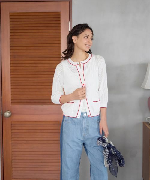 CARA O CRUZ / キャラ・オ・クルス カーディガン・ボレロ | クルーネックラインカーディガン | 詳細10