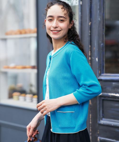 CARA O CRUZ / キャラ・オ・クルス カーディガン・ボレロ | クルーネックラインカーディガン | 詳細4