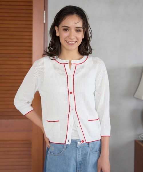 CARA O CRUZ / キャラ・オ・クルス カーディガン・ボレロ | クルーネックラインカーディガン | 詳細9