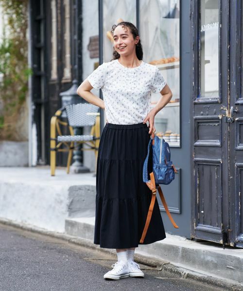 CARA O CRUZ / キャラ・オ・クルス カットソー | 小花柄フリルカットソー | 詳細10