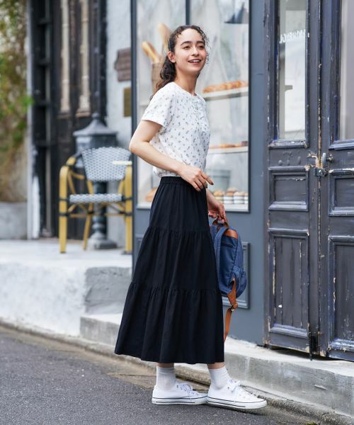 CARA O CRUZ / キャラ・オ・クルス カットソー | 小花柄フリルカットソー | 詳細11