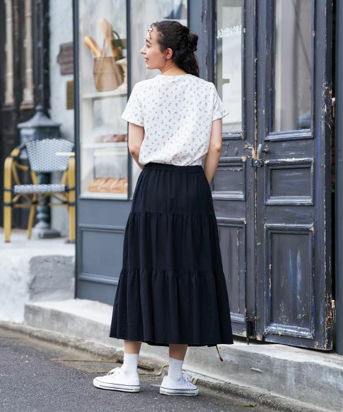 CARA O CRUZ / キャラ・オ・クルス カットソー | 小花柄フリルカットソー | 詳細12