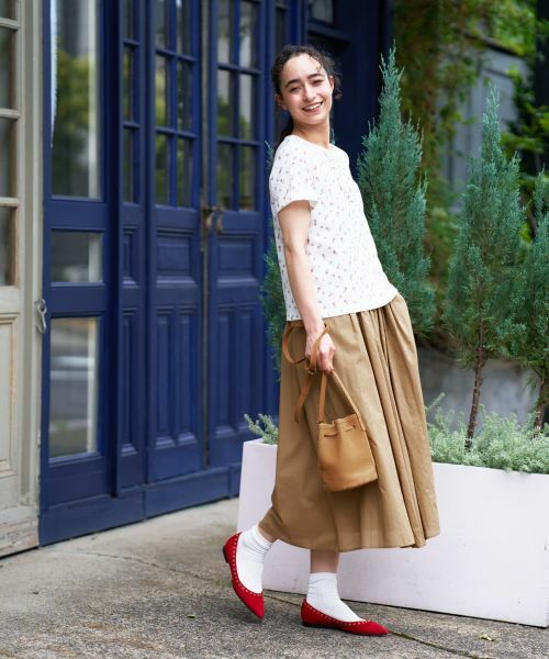 CARA O CRUZ / キャラ・オ・クルス カットソー | 小花柄フリルカットソー | 詳細14