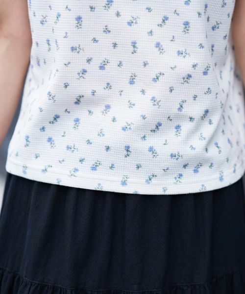 CARA O CRUZ / キャラ・オ・クルス カットソー | 小花柄フリルカットソー | 詳細21