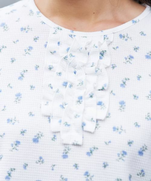CARA O CRUZ / キャラ・オ・クルス カットソー | 小花柄フリルカットソー | 詳細22