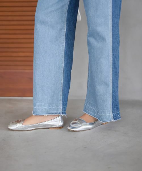 CARA O CRUZ / キャラ・オ・クルス デニムパンツ | 切替ワイドデニムパンツ | 詳細23