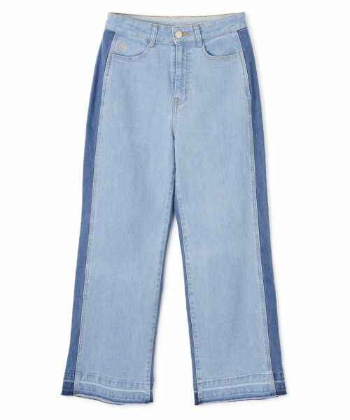 CARA O CRUZ / キャラ・オ・クルス デニムパンツ | 切替ワイドデニムパンツ | 詳細24