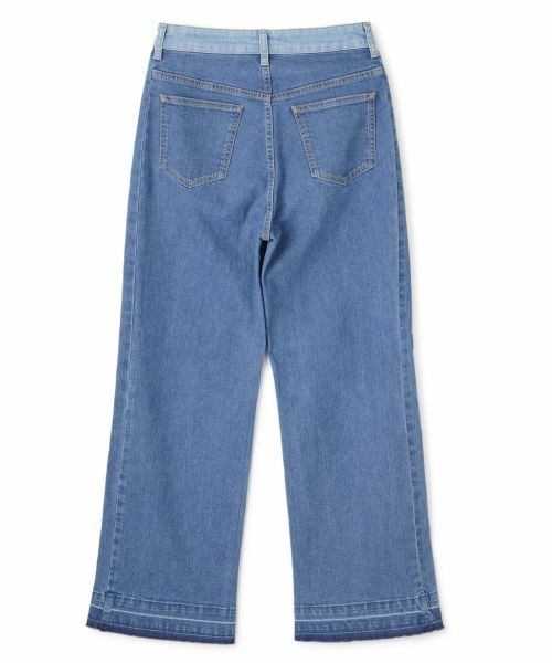 CARA O CRUZ / キャラ・オ・クルス デニムパンツ | 切替ワイドデニムパンツ | 詳細25