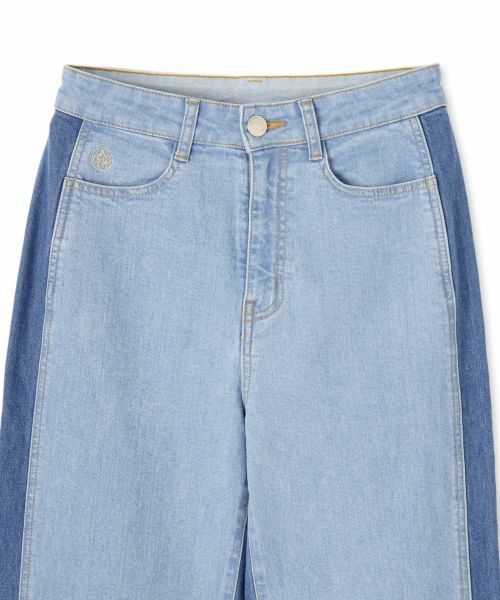 CARA O CRUZ / キャラ・オ・クルス デニムパンツ | 切替ワイドデニムパンツ | 詳細26