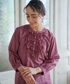 CARA O CRUZ / キャラ・オ・クルス シャツ・ブラウス | フリルチェックブラウス