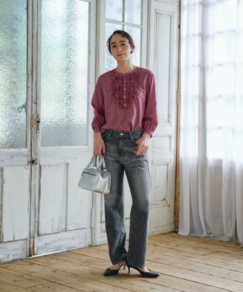 CARA O CRUZ / キャラ・オ・クルス シャツ・ブラウス | フリルチェックブラウス | 詳細12