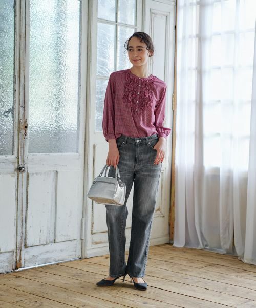 CARA O CRUZ / キャラ・オ・クルス シャツ・ブラウス | フリルチェックブラウス | 詳細13