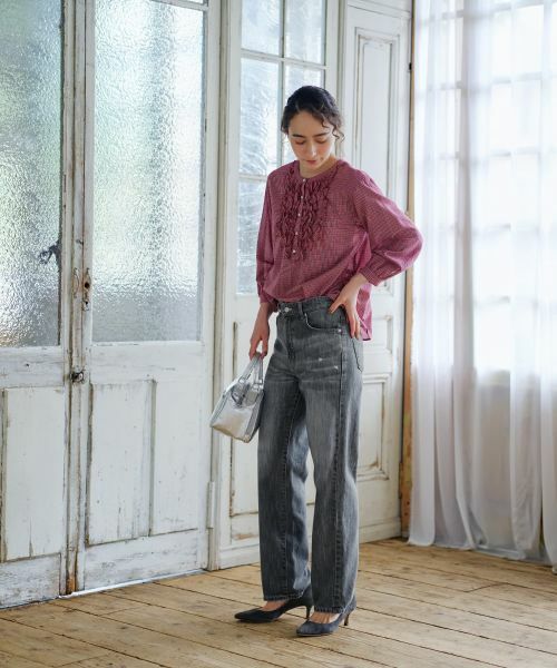 CARA O CRUZ / キャラ・オ・クルス シャツ・ブラウス | フリルチェックブラウス | 詳細15