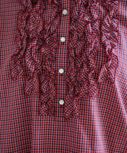 CARA O CRUZ / キャラ・オ・クルス シャツ・ブラウス | フリルチェックブラウス | 詳細21