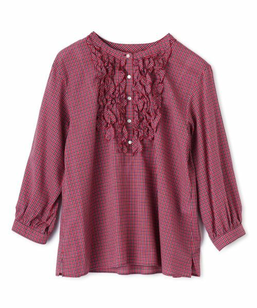 CARA O CRUZ / キャラ・オ・クルス シャツ・ブラウス | フリルチェックブラウス | 詳細22