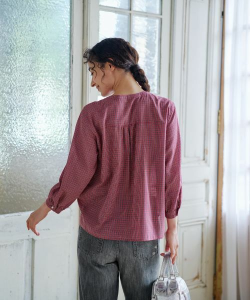 CARA O CRUZ / キャラ・オ・クルス シャツ・ブラウス | フリルチェックブラウス | 詳細7