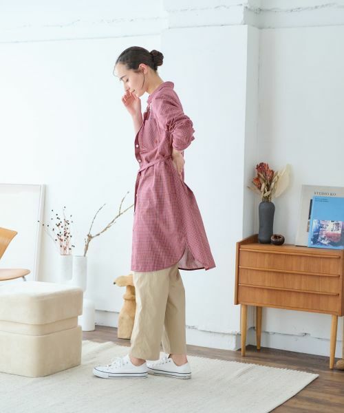 CARA O CRUZ / キャラ・オ・クルス シャツ・ブラウス | チェックロングブラウス | 詳細11