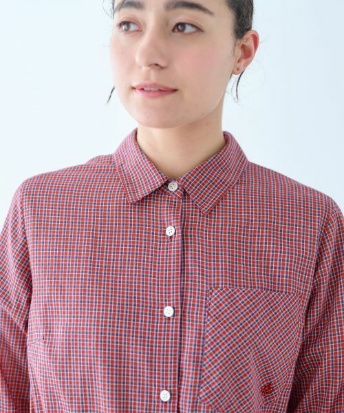 CARA O CRUZ / キャラ・オ・クルス シャツ・ブラウス | チェックロングブラウス | 詳細16