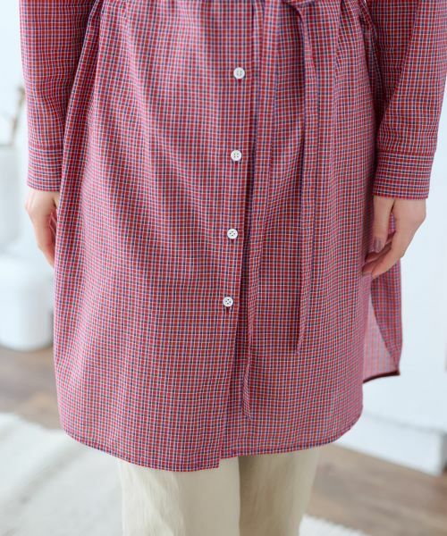 CARA O CRUZ / キャラ・オ・クルス シャツ・ブラウス | チェックロングブラウス | 詳細17