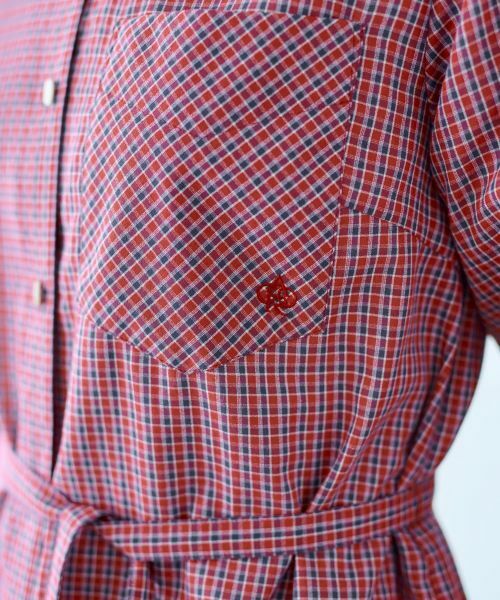 CARA O CRUZ / キャラ・オ・クルス シャツ・ブラウス | チェックロングブラウス | 詳細19