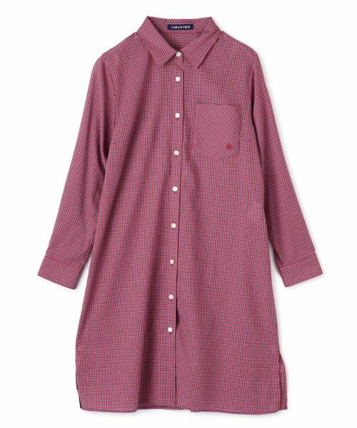 CARA O CRUZ / キャラ・オ・クルス シャツ・ブラウス | チェックロングブラウス | 詳細23