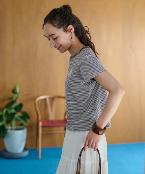 CARA O CRUZ / キャラ・オ・クルス Tシャツ | ボーダーショートTシャツ | 詳細20