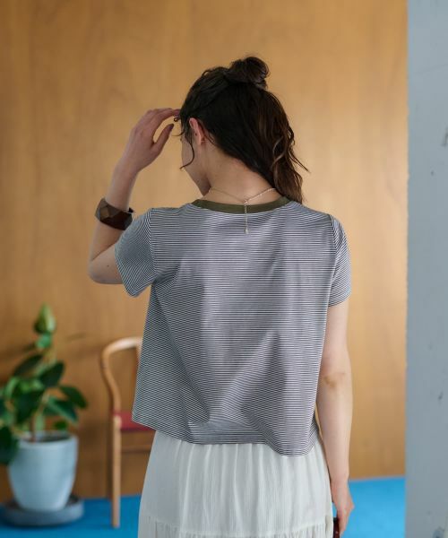 CARA O CRUZ / キャラ・オ・クルス Tシャツ | ボーダーショートTシャツ | 詳細21