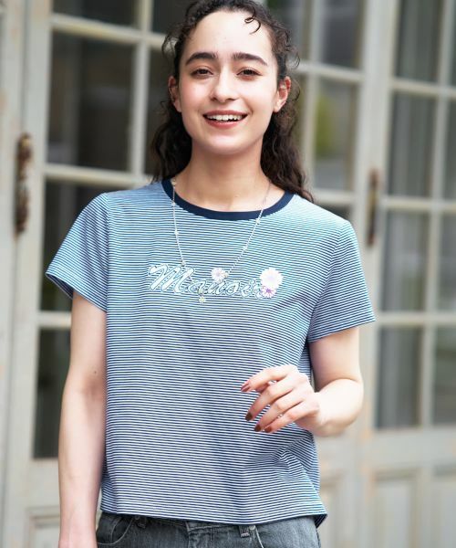 CARA O CRUZ / キャラ・オ・クルス Tシャツ | ボーダーショートTシャツ | 詳細4