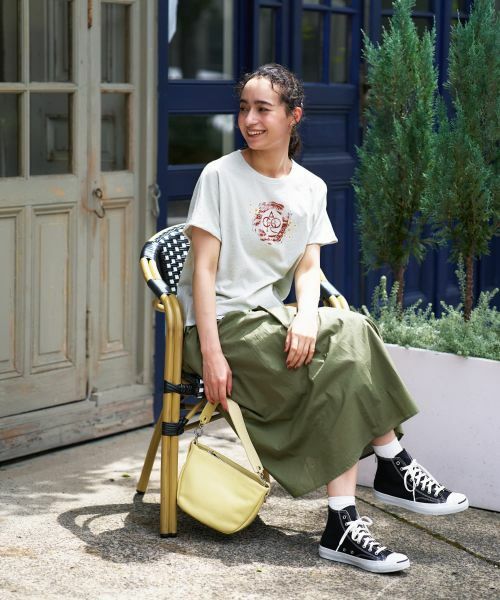 CARA O CRUZ/キャラ・オ・クルス ロゴプリントTシャツ【35th】 レッド系 11(L) CARA O CRUZ/キャラ・オ・クルス ロゴプリントTシャツ【35th】 レッド系 11(L)