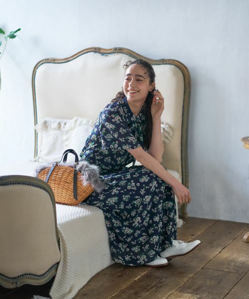 CARA O CRUZ / キャラ・オ・クルス シャツ・ブラウス | フラワー柄ボウタイブラウス【CoC by CARA O CRUZ】 | 詳細12