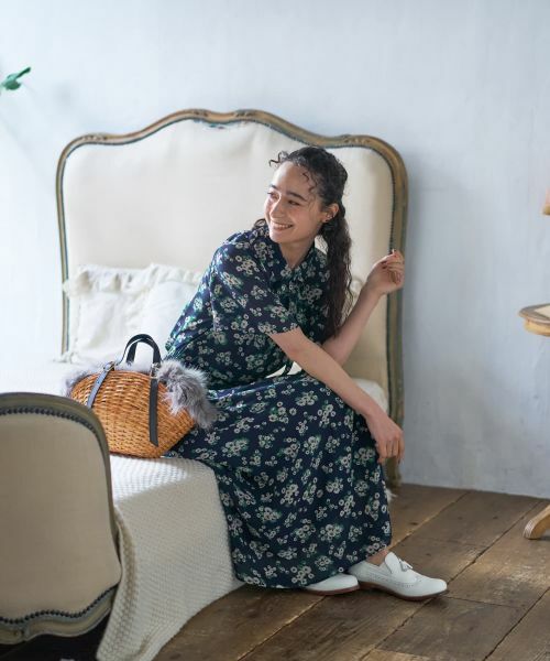 CARA O CRUZ / キャラ・オ・クルス シャツ・ブラウス | フラワー柄ボウタイブラウス【CoC by CARA O CRUZ】 | 詳細13