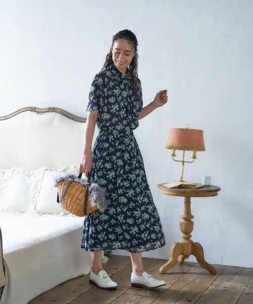 CARA O CRUZ / キャラ・オ・クルス シャツ・ブラウス | フラワー柄ボウタイブラウス【CoC by CARA O CRUZ】 | 詳細19