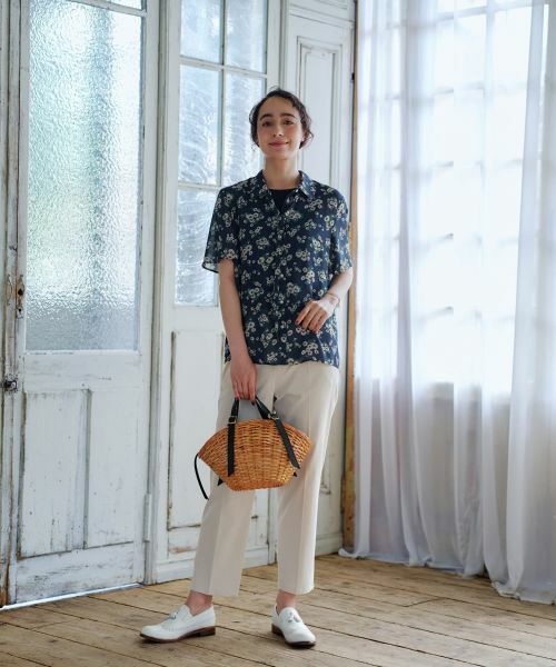 CARA O CRUZ / キャラ・オ・クルス シャツ・ブラウス | フラワー柄ボウタイブラウス【CoC by CARA O CRUZ】 | 詳細22