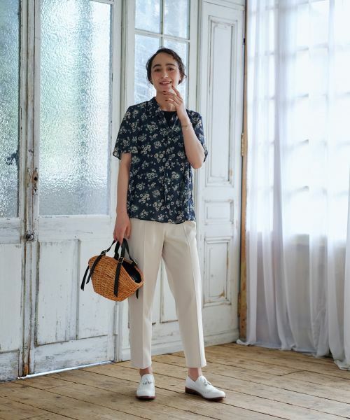 CARA O CRUZ / キャラ・オ・クルス シャツ・ブラウス | フラワー柄ボウタイブラウス【CoC by CARA O CRUZ】 | 詳細23