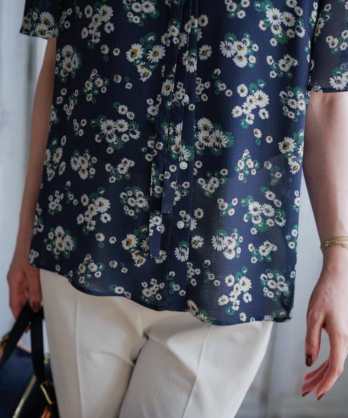 CARA O CRUZ / キャラ・オ・クルス シャツ・ブラウス | フラワー柄ボウタイブラウス【CoC by CARA O CRUZ】 | 詳細29