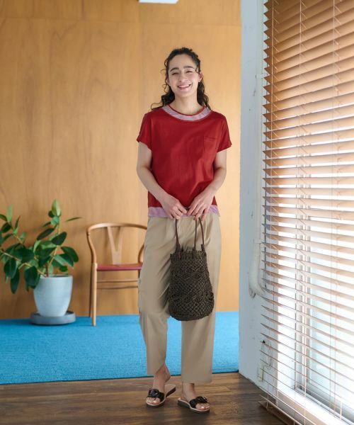 CARA O CRUZ / キャラ・オ・クルス カットソー | ボーダー切替カットソー【CoC by CARA O CRUZ】 | 詳細17