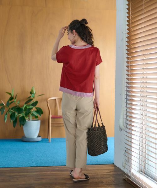 CARA O CRUZ / キャラ・オ・クルス カットソー | ボーダー切替カットソー【CoC by CARA O CRUZ】 | 詳細22