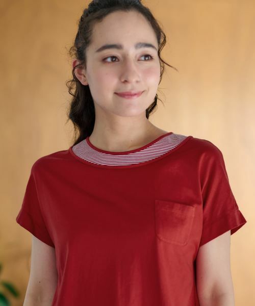 CARA O CRUZ / キャラ・オ・クルス カットソー | ボーダー切替カットソー【CoC by CARA O CRUZ】 | 詳細23