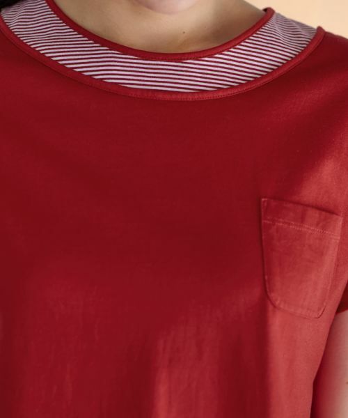 CARA O CRUZ / キャラ・オ・クルス カットソー | ボーダー切替カットソー【CoC by CARA O CRUZ】 | 詳細26