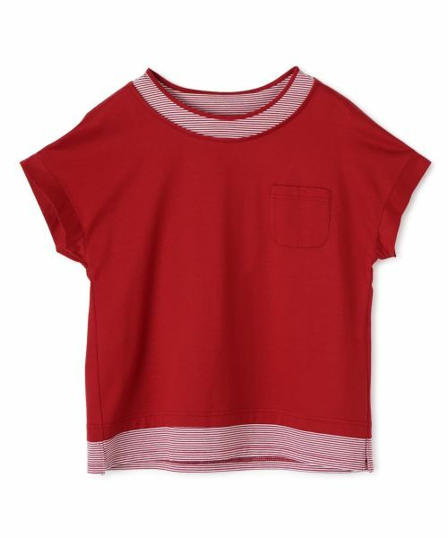 CARA O CRUZ / キャラ・オ・クルス カットソー | ボーダー切替カットソー【CoC by CARA O CRUZ】 | 詳細28